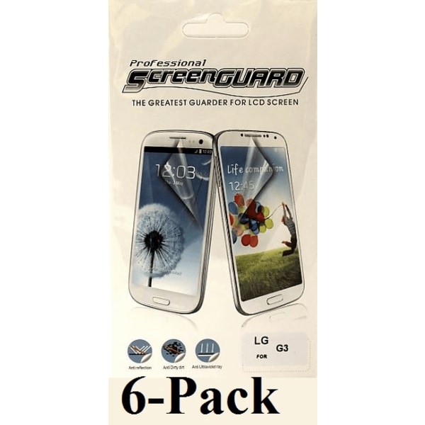 Skärmskydd LG G3 (D855) 6-Pack