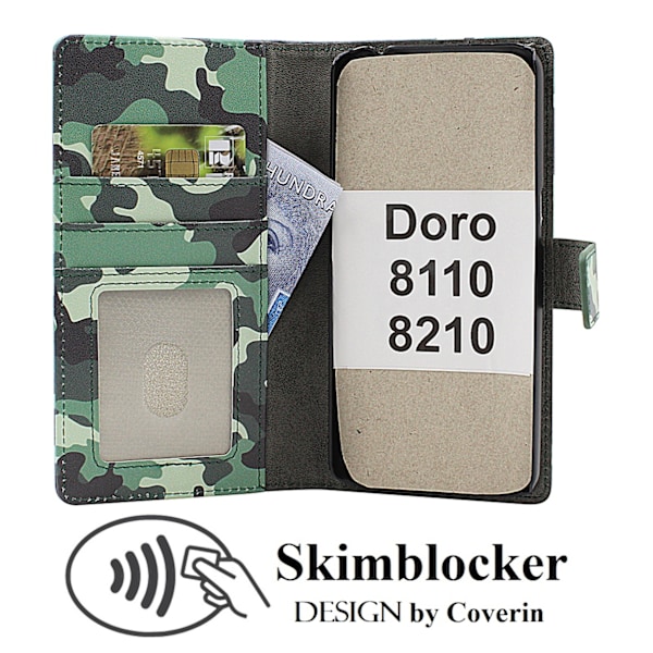Skimblocker Doro 8110 / 8210 Plånboksfodral Design