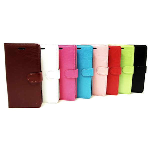 Crazy Horse Wallet Lenovo C2 Power Hotpink D665