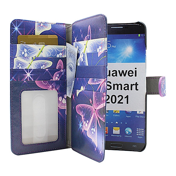 Skimblocker XL Magnet Designwallet Huawei P Smart 2021