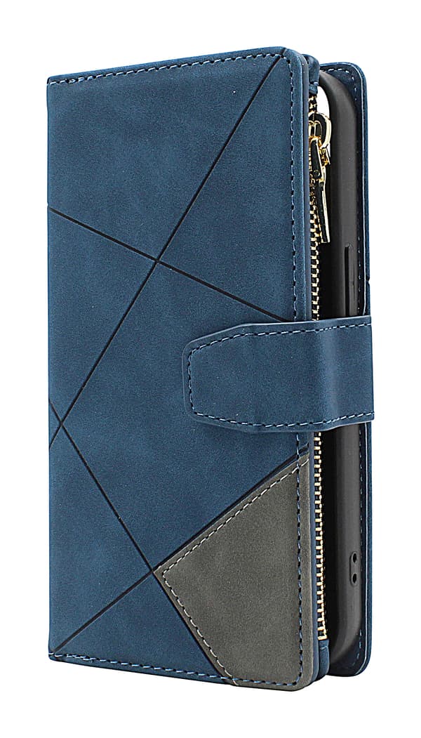 XL Samsung Galaxy S25+ Lyx Plånboksfodral Vinröd