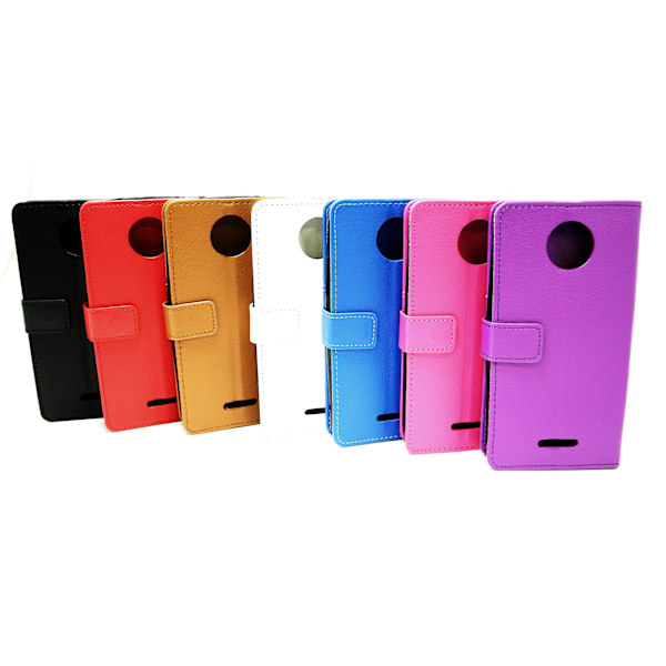 Standcase Wallet Moto C Plus Svart