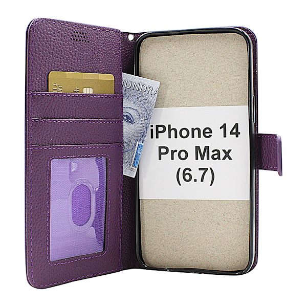 New Standcase Wallet iPhone 14 Pro Max (6.7) Hotpink