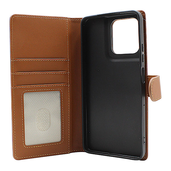 Skimblocker Motorola Moto G75 5G Plånboksfodral Brun
