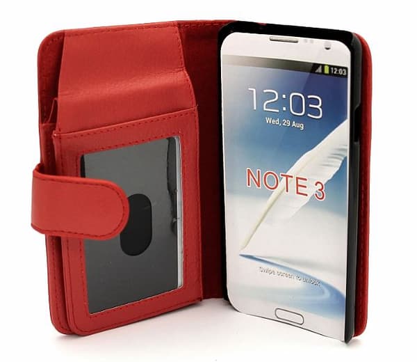 Plånboksfodral XXL Samsung Galaxy Note 3 Röd