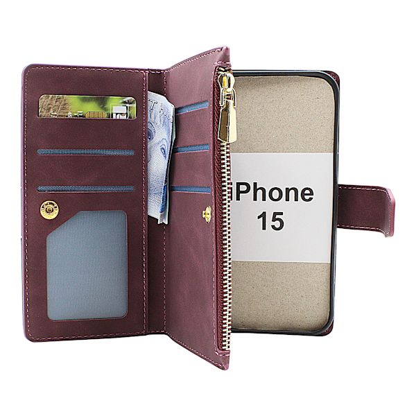 XL Standcase Lyxfodral iPhone 15 Brun