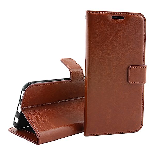 Crazy Horse Wallet Huawei P Smart 2019 Brun