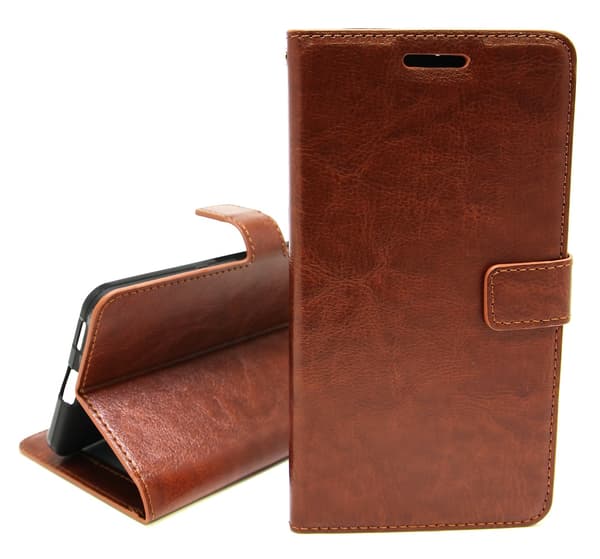 Crazy Horse Wallet Nokia 8 Brun