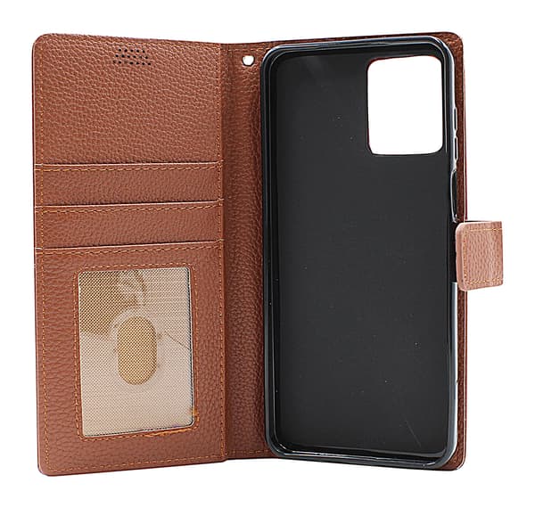 New Standcase Wallet Motorola Moto G53 5G Brun