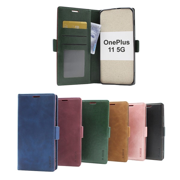 Lyx Standcase Wallet OnePlus 11 5G Svart