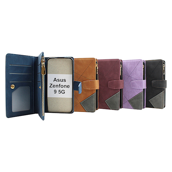 XL Standcase Lyxfodral Asus Zenfone 9 5G Svart