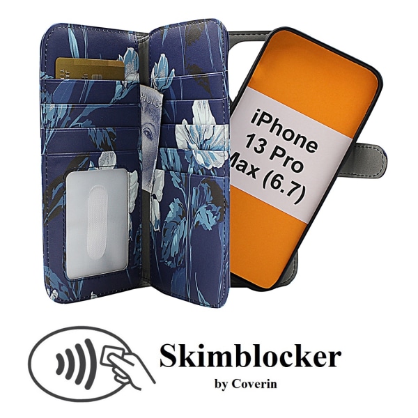 Skimblocker XL Magnet Designwallet iPhone 13 Pro Max (6.7)