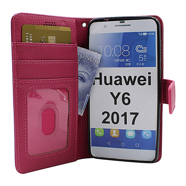 New Standcase Wallet Huawei Y6 2017 (MYA-L41) Ljusblå