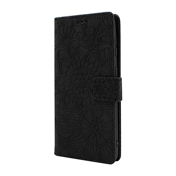 Flower Standcase Wallet Samsung Galaxy S21 Plus 5G (G996B) Svart
