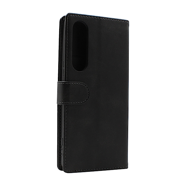 Zipper Standcase Wallet Sony Xperia 1 V 5G (XQ-DQ72) Grå