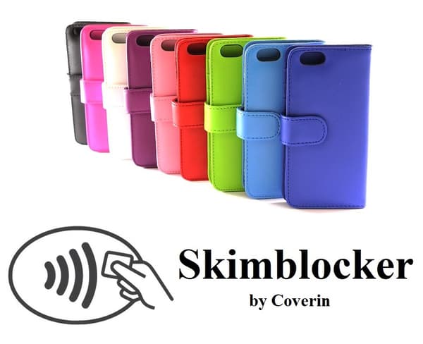 Skimblocker Plånboksfodral iPhone 6 Plus/6s Plus Lila