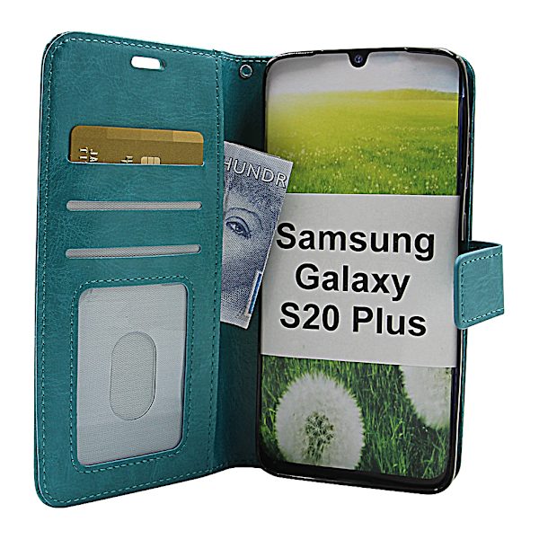 Crazy Horse Wallet Samsung Galaxy S20 Plus (G986B) Turkos