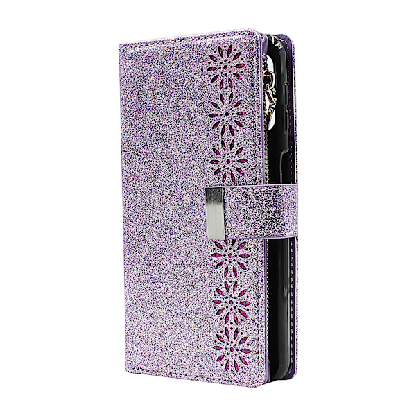 XL Standcase Glitterwallet Samsung Galaxy A32 5G (SM-A326B) Lila