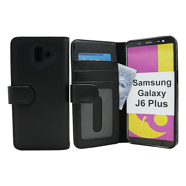 Skimblocker Plånboksfodral Samsung Galaxy J6 Plus (J610FN) Svart