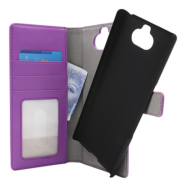 Skimblocker Magnet Wallet Sony Xperia 10 Plus Lila