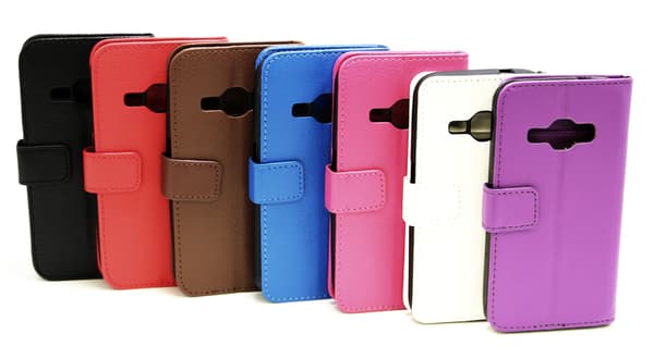 Standcase Wallet Samsung Galaxy J1 2016 (J120F) Blå