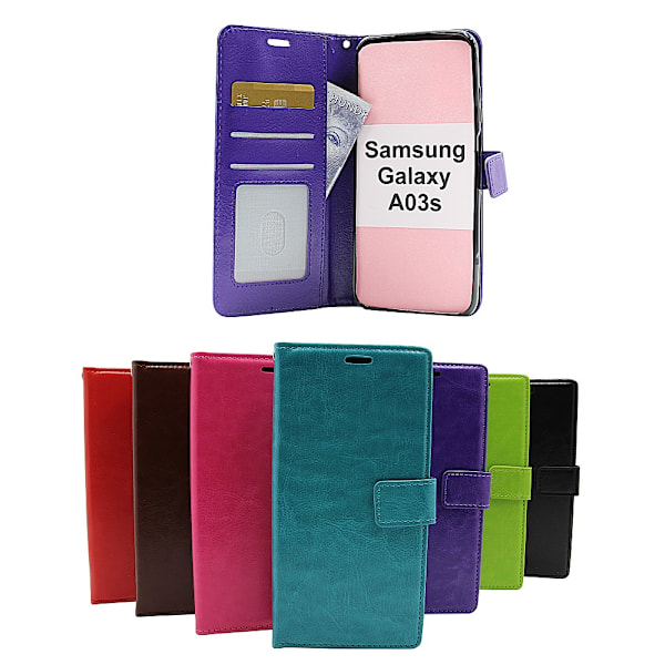 Crazy Horse Wallet Samsung Galaxy A03s (SM-A037G) Svart