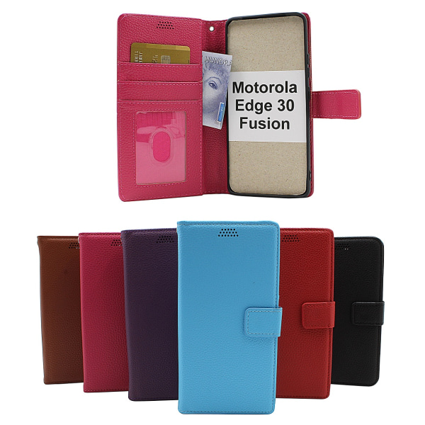 New Standcase Wallet Motorola Edge 30 Fusion 5G Hotpink