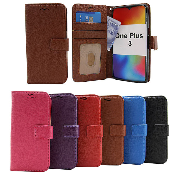 New Standcase Wallet OnePlus 3 Brun