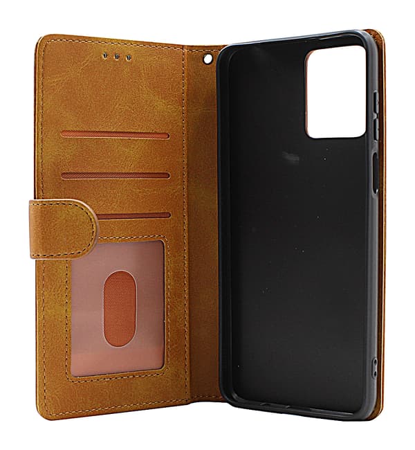 Zipper Standcase Wallet Motorola Moto G53 5G Grå