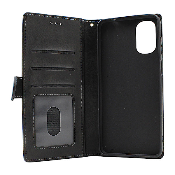 Zipper Standcase Wallet Motorola Moto E32s Grå
