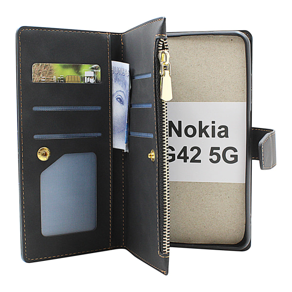 XL Standcase Lyxfodral Nokia G42 5G Vinröd