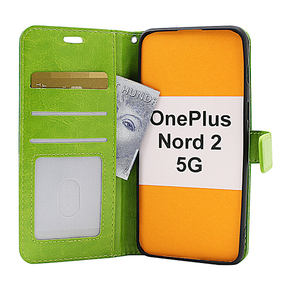 Crazy Horse Wallet OnePlus Nord 2 5G Brun