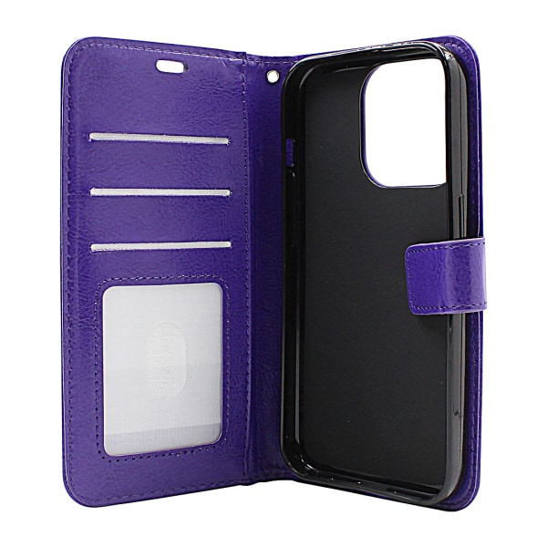 Crazy Horse Wallet iPhone 15 Pro Svart