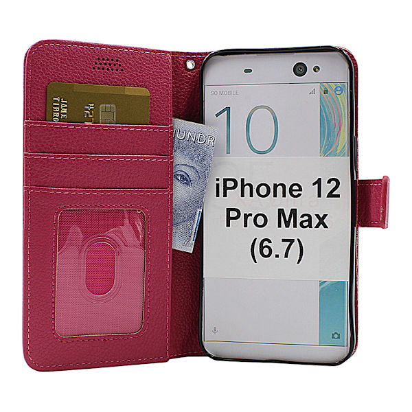 New Standcase Wallet iPhone 12 Pro Max (6.7) (Svart) Svart