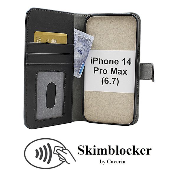 Skimblocker Magnet Fodral iPhone 14 Pro Max (6.7)