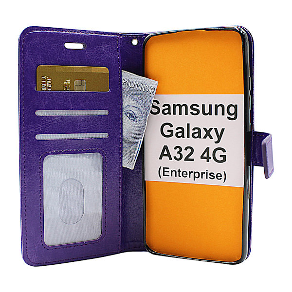 Crazy Horse Wallet Samsung Galaxy A32 4G (SM-A325F) Svart
