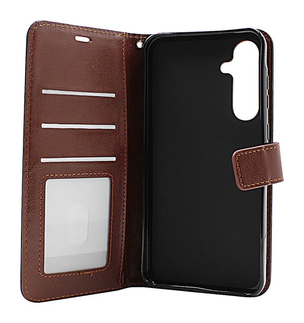 Crazy Horse Wallet Samsung Galaxy A35 5G Grön