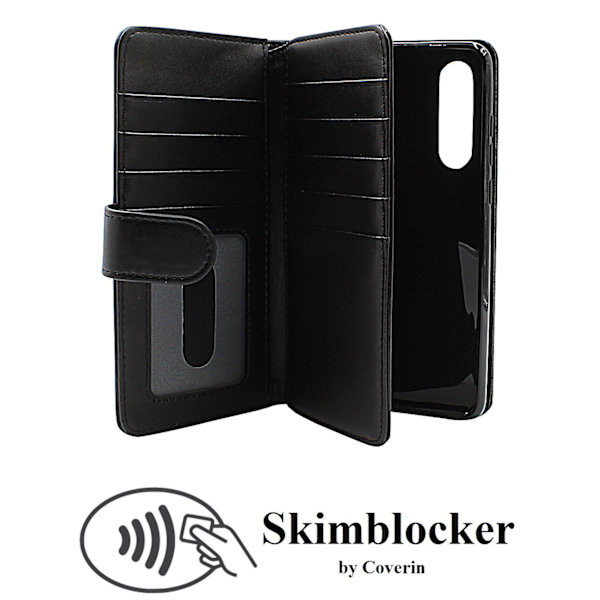 Skimblocker XL Wallet Huawei P30 (ELE-L29) (Svart)