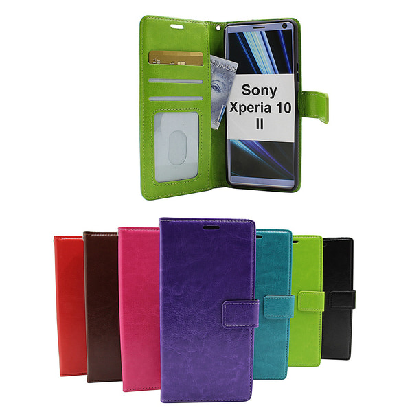 Crazy Horse Wallet Sony Xperia 10 II (XQ-AU51 / XQ-AU52) Hotpink