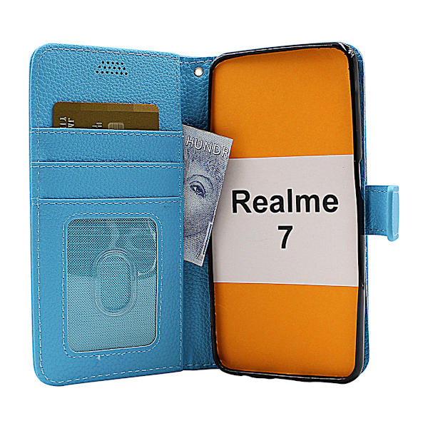 New Standcase Wallet Realme 7 Röd