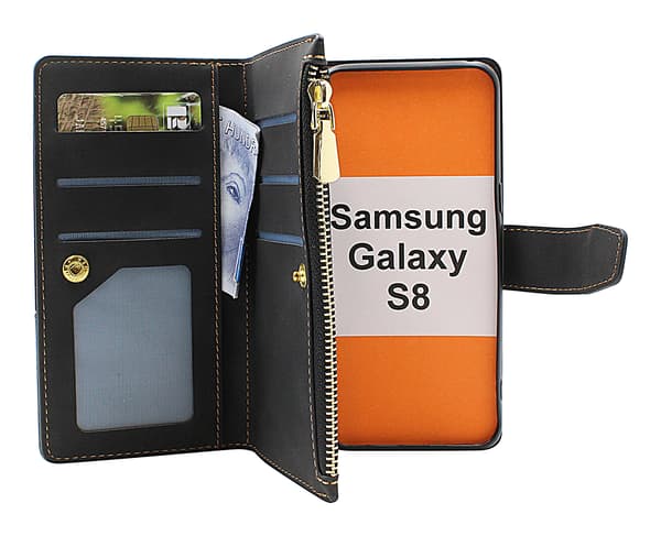 XL Standcase Lyxfodral Samsung Galaxy S8 (G950F) Marinblå