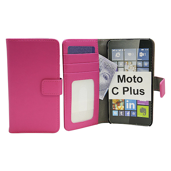 Magnet Wallet Moto C Plus Hotpink