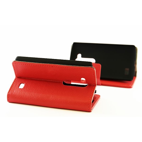 Standcase wallet LG L Fino (D290N) Röd