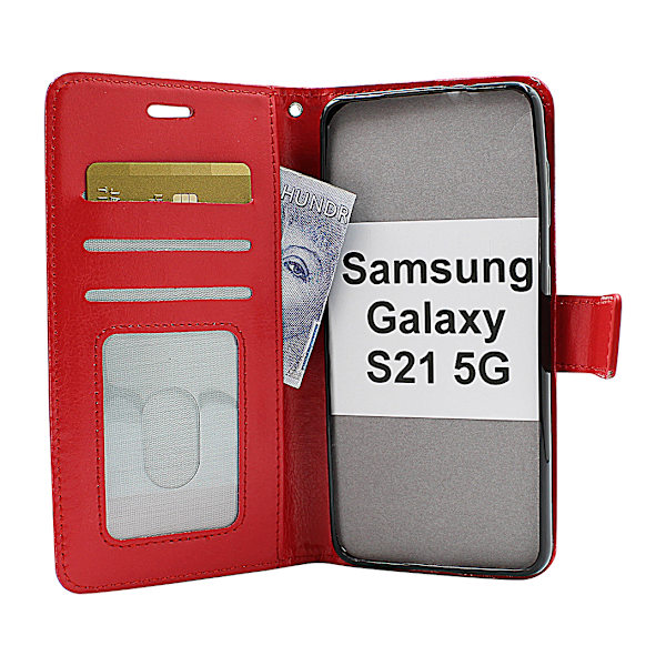 Crazy Horse Wallet Samsung Galaxy S21 5G (G991B) Turkos