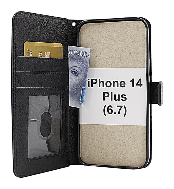 New Standcase Wallet iPhone 14 Plus (6.7) Svart