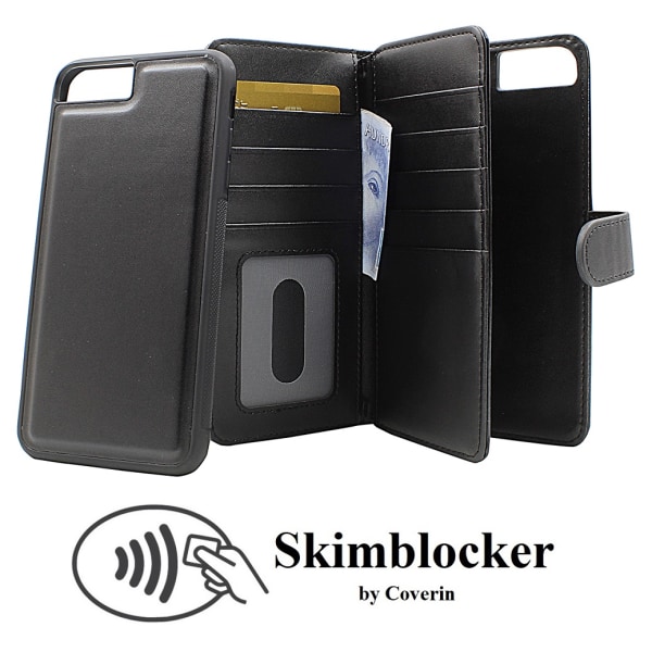 Skimblocker XL Magnet Wallet iPhone 6/7/8 Plus (Svart)