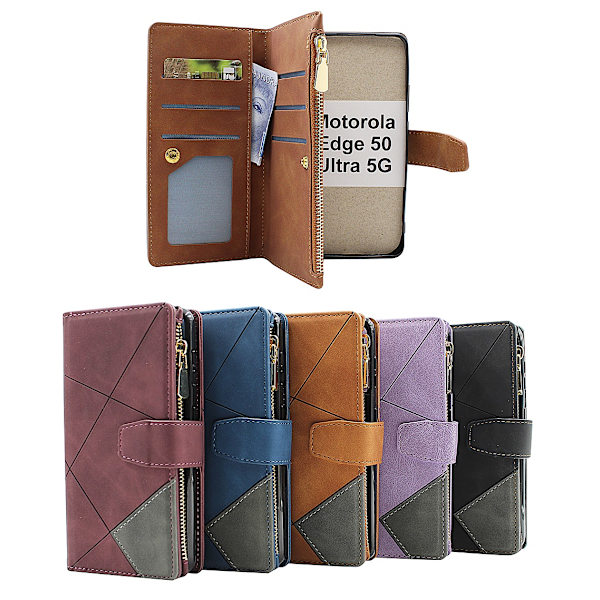 XL Standcase Lyxfodral Motorola Edge 50 Ultra 5G Brun