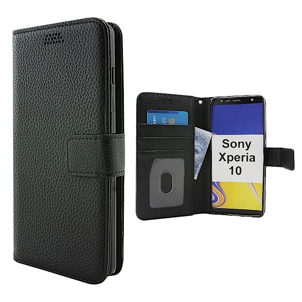 Standcase Wallet Sony Xperia 10 Svart
