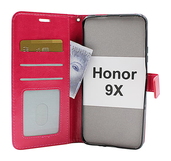 Crazy Horse Wallet Honor 9X Turkos