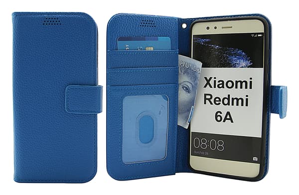 New Standcase Wallet Xiaomi Redmi 6A Blå